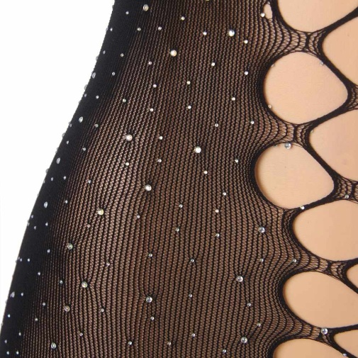 Ohyeah - Glitter Fishnet Dress - Black - M 照片