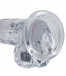 RealRock - 6" LED Vibro Dildo w Balls - Clear 照片-6