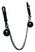 Mistress - Clamps with Ball Weights and Chain - Black photo