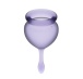 Satisfyer - 舒服感覺月經杯 - 淡紫色 照片-5