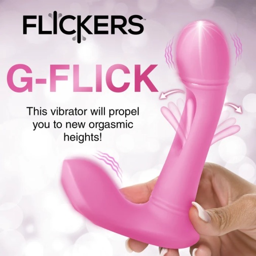 Inmi - G-Flick 穿戴式G點觸手輕彈震動器 連遙控 - 粉紅色 照片