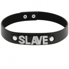 Coquette - Choker Slave Vegan Leather - Black photo
