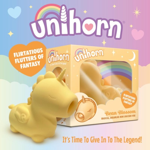 Creative C - Unihorn Bean Blossom Vibrator - Yellow photo