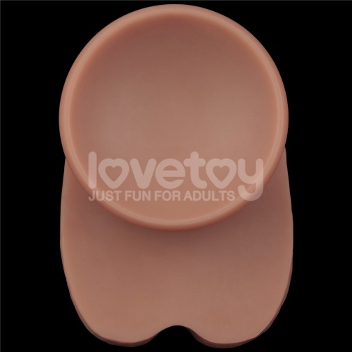 Lovetoy 16" 雙層皮膚矽膠製仿真陽具 大碼  - 肉色 照片