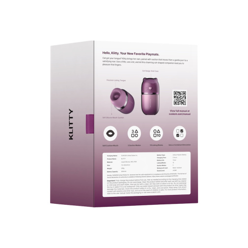 SVAKOM - Klitty Interactive Licking Stimulator - Dusty Lavender photo