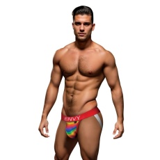 Envy - Rainbow Pride Jock - Red - S/M photo