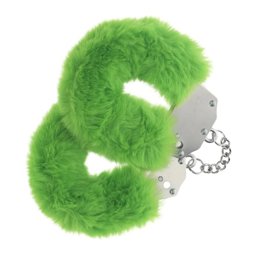 Ouch - Heavy-Duty Fluffy Hand Cuffs - Creen 照片