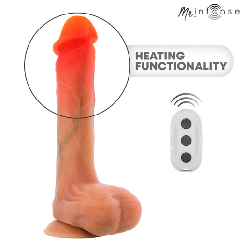 Intense - Bradley Heating Vibro Dildo 21cm - Skin photo