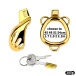 FAAK - Chastity Cage 184 w Belt & Plug - Gold 照片-17