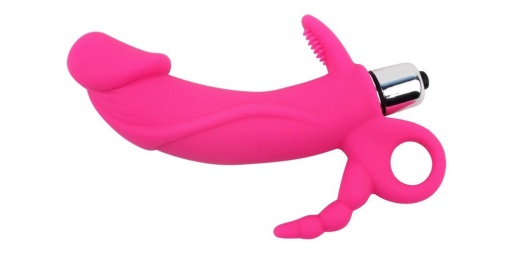 Chisa - Triple Targets Vibro Plug - Pink photo