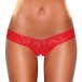 Hustler - Clitoral Stimulating Thong With Beads - Red - ML photo