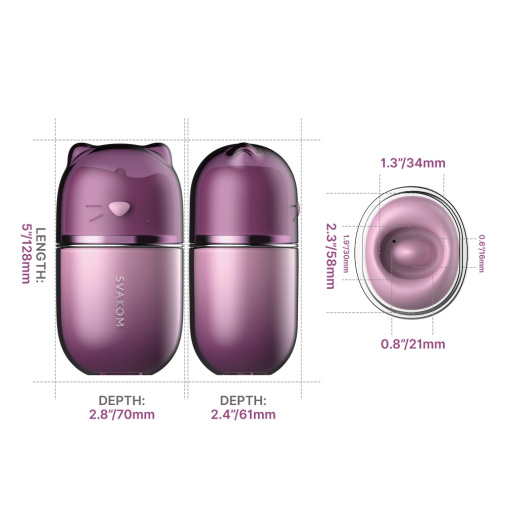 SVAKOM - Klitty Interactive Licking Stimulator - Dusty Lavender photo