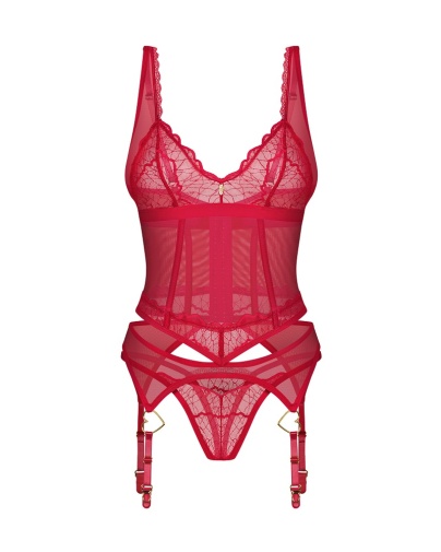 Obsessive - Cupide Desir Corset - Red - L/XL 照片