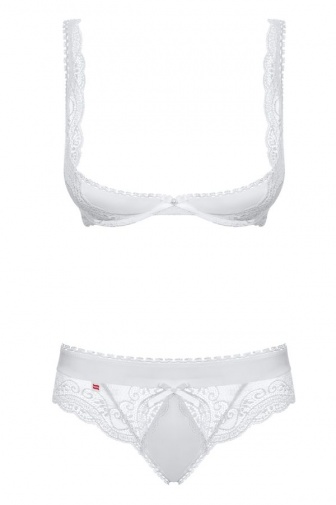 Obsessive - Miamor Set 2-pcs - White - S/M photo