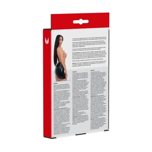 Me You Us - Latex Mini Skirt - Black - S photo
