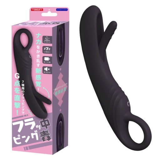 T-Best - Flapping Addiction G-Spot Vibrator - Black photo