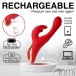 Inmi - Rabbit Flick Vibrator - Red photo-9