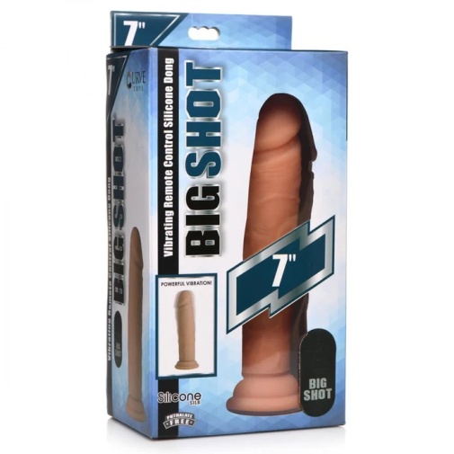 Big Shot - 7" Vibro Dildo - Flesh photo