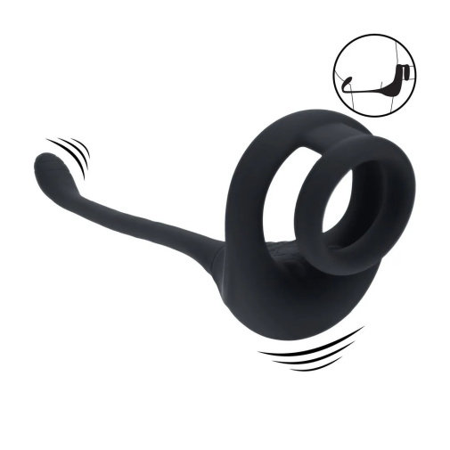 Levelz - Dual Motor Ring w Prostate Stimulator - Black photo