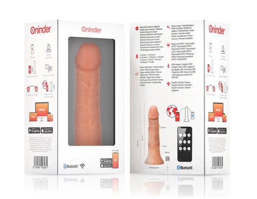 Oninder - Bogota App Controlled Dildo S - Flesh photo