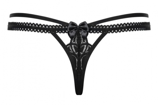 Obsessive - Wonderia Thong - Black - L/XL photo