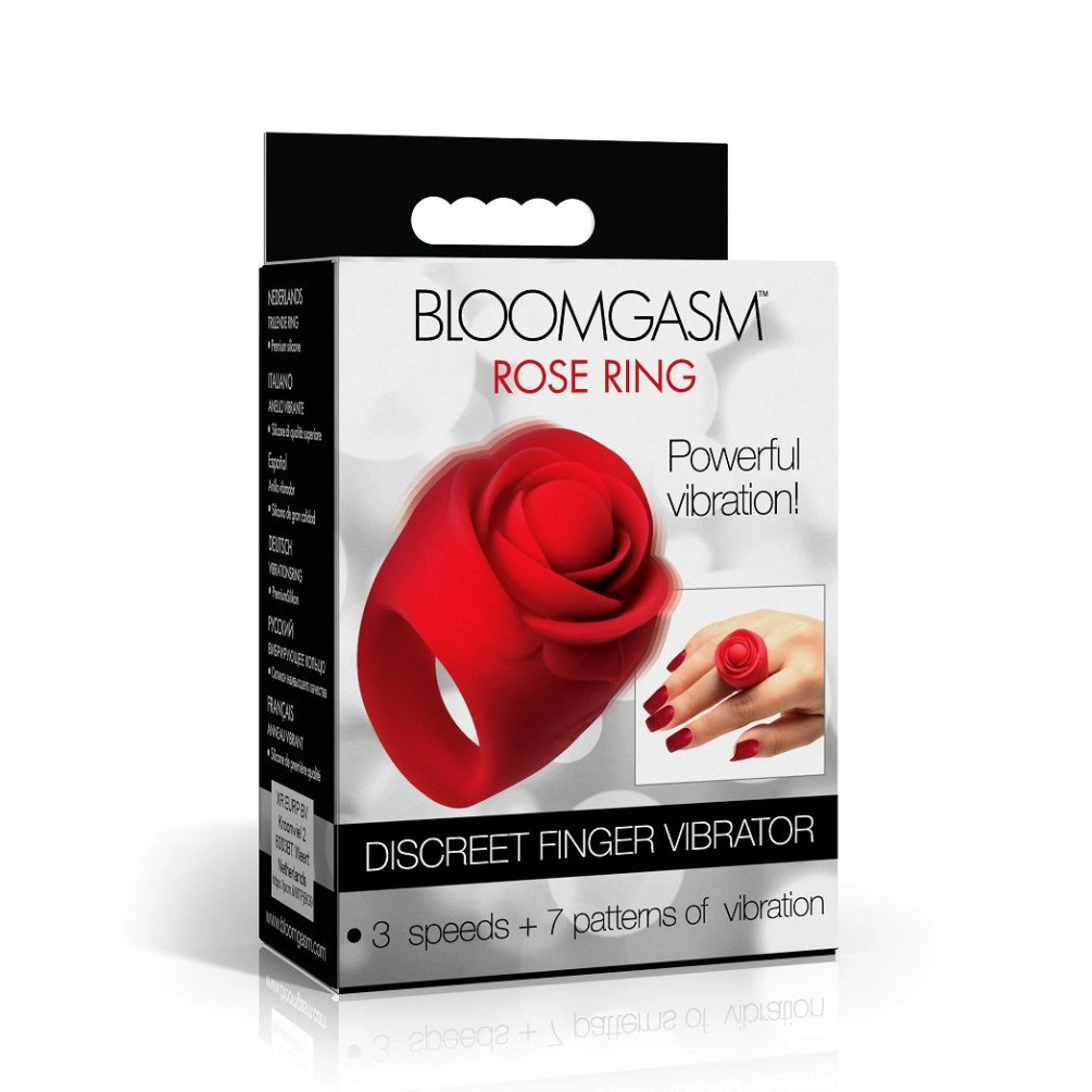 Bloomgasm - Rose Ring Vibrator - Red 照片-5