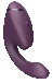 Womanizer - Next DUO 3D阴蒂吸啜及G点按摩器 - 暗紫色 照片-3