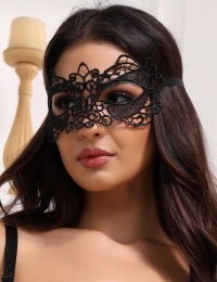 Ohyeah - Lace Eye Mask 2pcs - Black photo