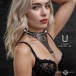 Master Series - Captivate Collar w Body Chain - Black 照片-6