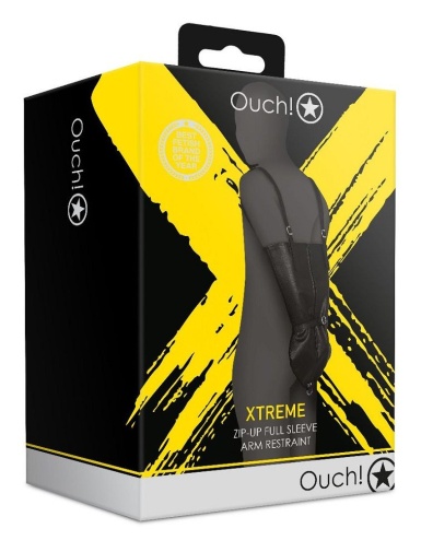 Ouch - Xtreme Zip-up Full Sleeve Arm Restraint - Black photo