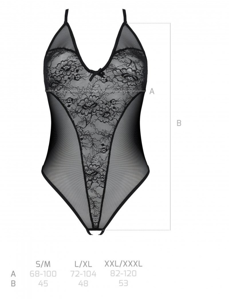 Passion Eco - Ursula Body - Black - S/M photo