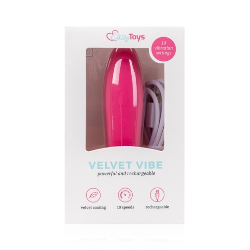 Easytoys - Velvet Vibe Bullet - Pink photo
