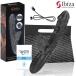 Ibiza - Realistic Biting Rabbit Vibrator - Black photo-6