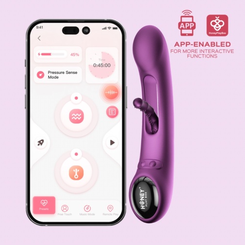 Honey Play Box - Tempo Sensing G-Spot App Vibrator - Purple 照片