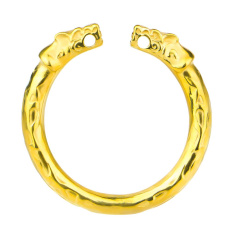 FAAK - Snake Metal Cock Ring 29mm - Gold 照片