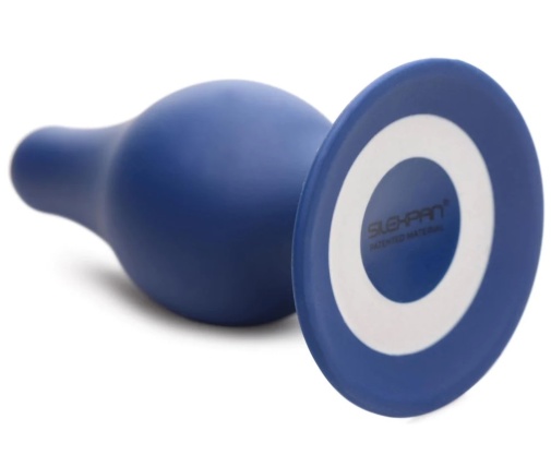 Squeeze-It - Tapered Anal Plug L - Blue photo