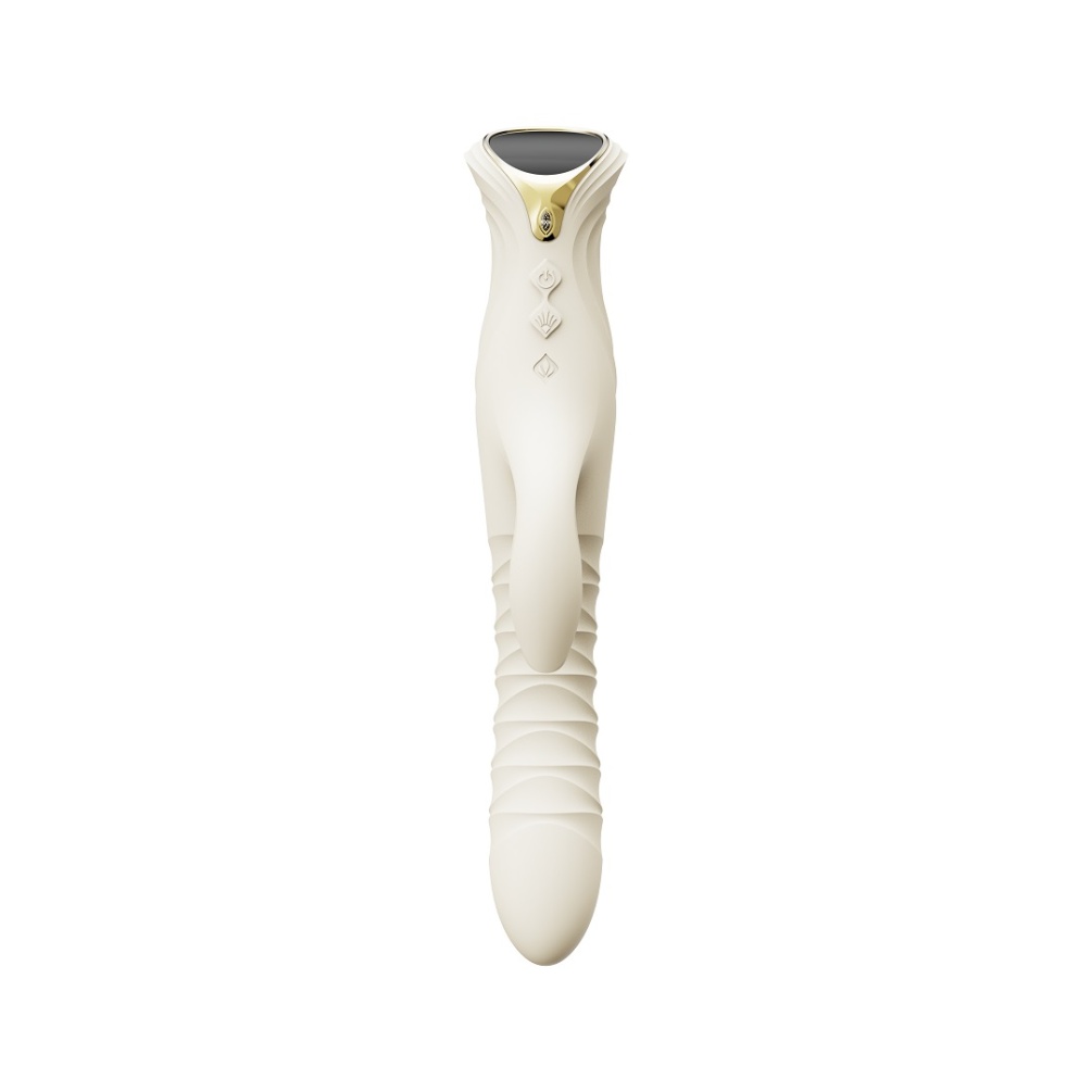 As the first dual-stimulating rabbit massager from the ZALO ... Zalo - Mose 2 Heating Rabbit Thruster - Ivory White photo-5