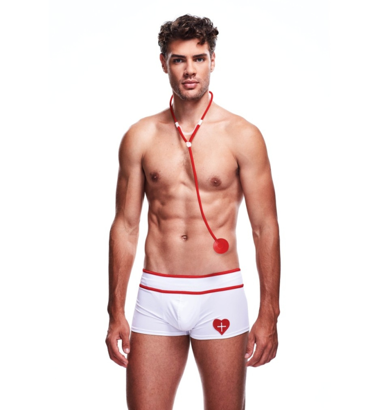 Envy - Doctor Love Set 2pcs - White - M/L photo