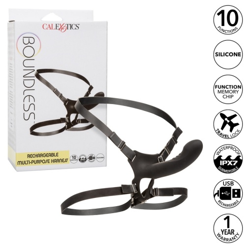 CEN - Boundless Multi-Purpose Vibro Strap-On - Black photo