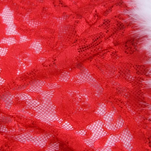 Ohyeah - 圣诞挂颈式连身衣套装 - 红色 - 中码 照片