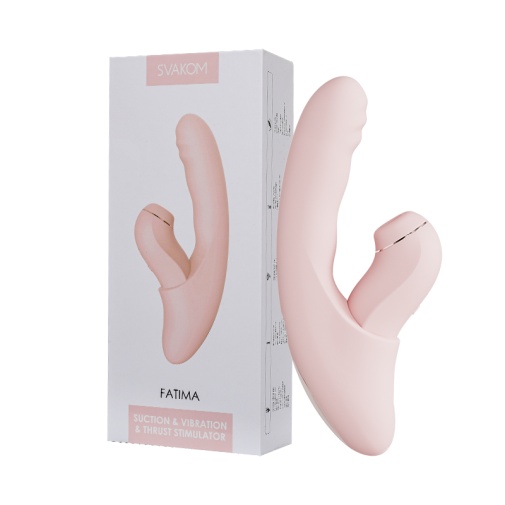 SVAKOM - Fatima Remote Controlled Rabbit Vibrator - Pink 照片