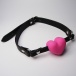 XFBDSM - Heart Shape Silicone Ball Gag - Pink photo