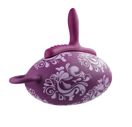 Bouncy Bliss - Classic Vibro Grinder Pillow - Purple photo