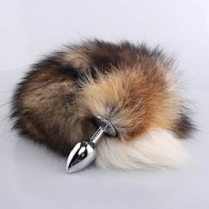 MT - Anal Plug S-size with Red fur tail photo