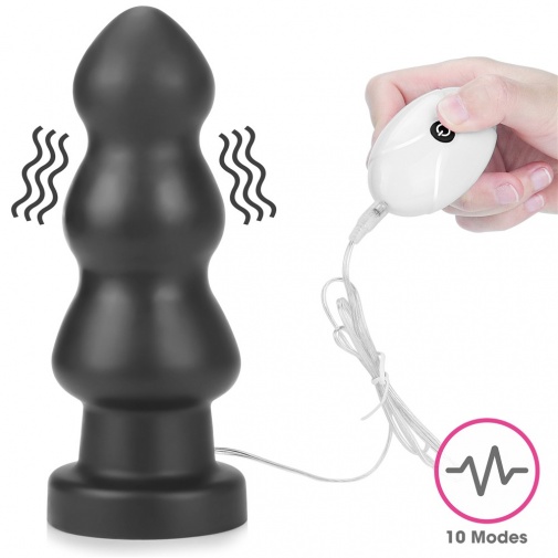 Lovetoy - 7" King Sized Vibro Anal Rigger - Black photo