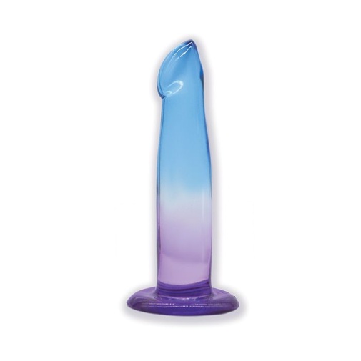 Icon Brands - Shades Jelly 尖頭假陽具 細碼 - 藍/紫色 照片