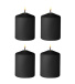 Ouch - Tease Candles 4 pcs Set - Black photo