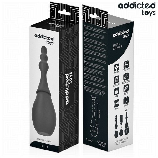 Addicted Toys - #4 旅行装灌肠器 - 黑色 照片