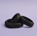 TOF - 矽膠陰莖環套裝 3件裝 - 黑色 照片-4