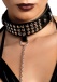 Leg Avenue - Bondage Collar and Leash - Black photo-2